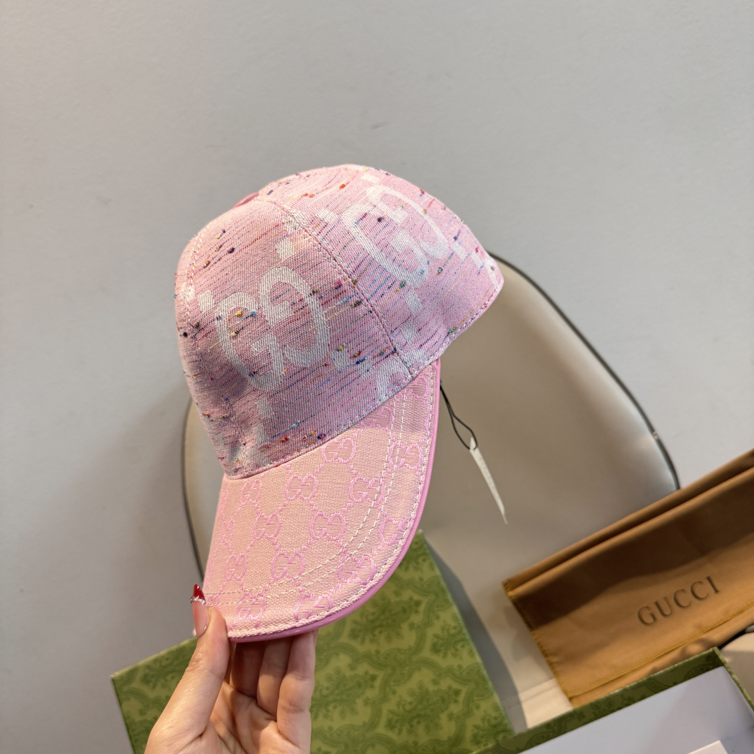 配包装布袋，Gucci古奇新款原单棒球帽， 大双G，专柜1:1开模订制，完美对花，原版帆布面料+头层牛皮