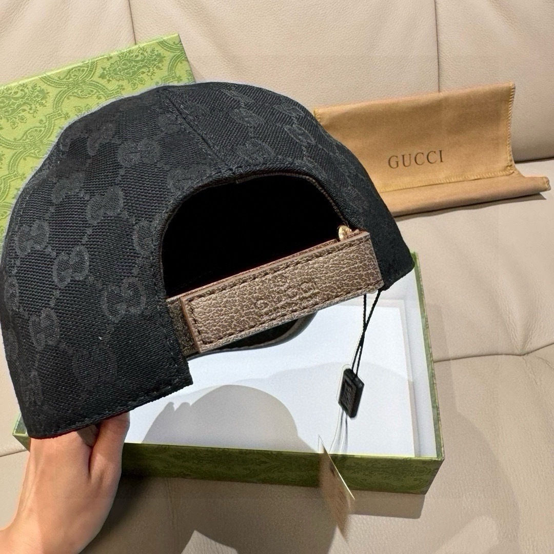 配包装布袋，Gucci(古奇)新款原单棒球帽， 金属双G，专柜最新款，1:1开模订制，正版开模五金，原版