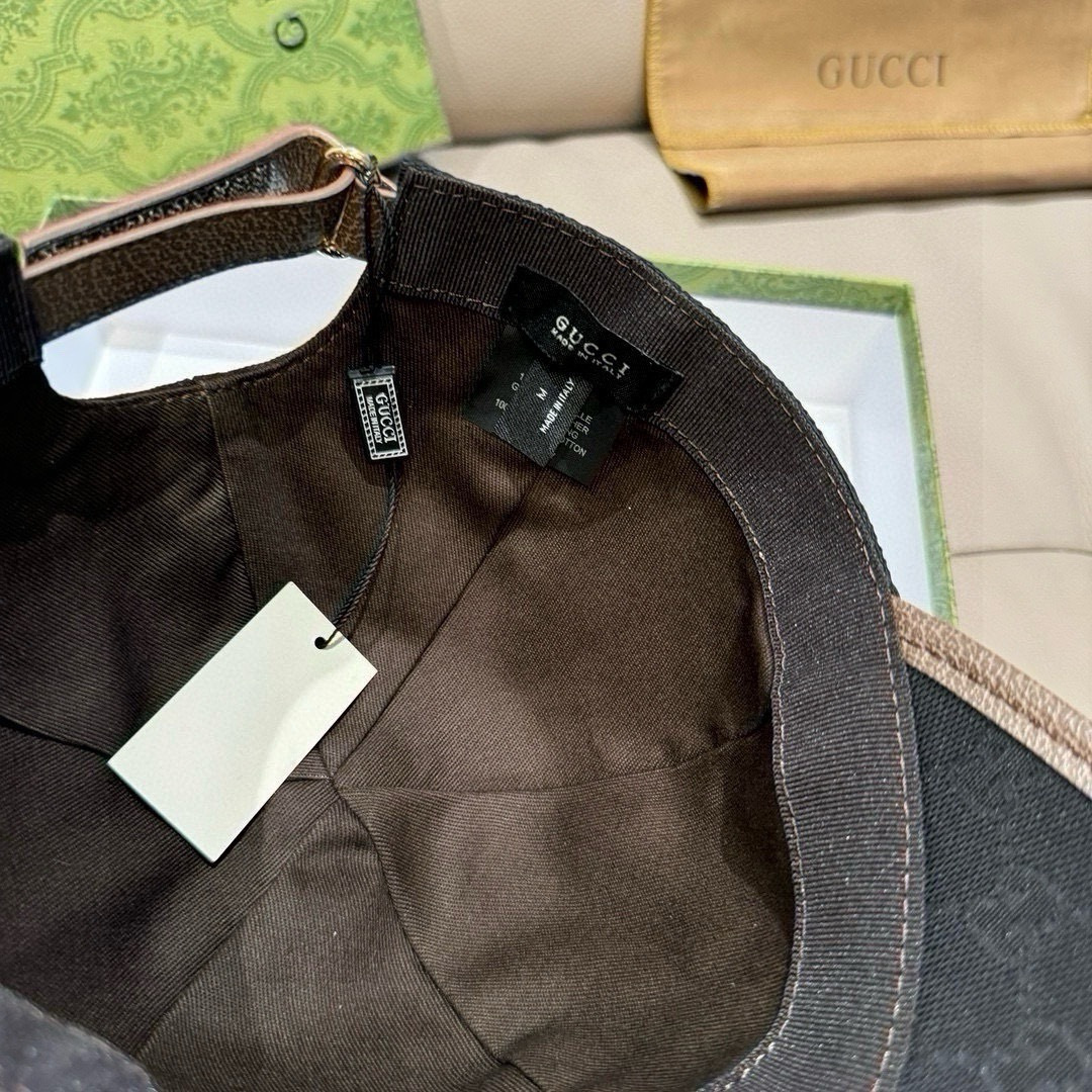 配包装布袋，Gucci(古奇)新款原单棒球帽， 金属双G，专柜最新款，1:1开模订制，正版开模五金，原版