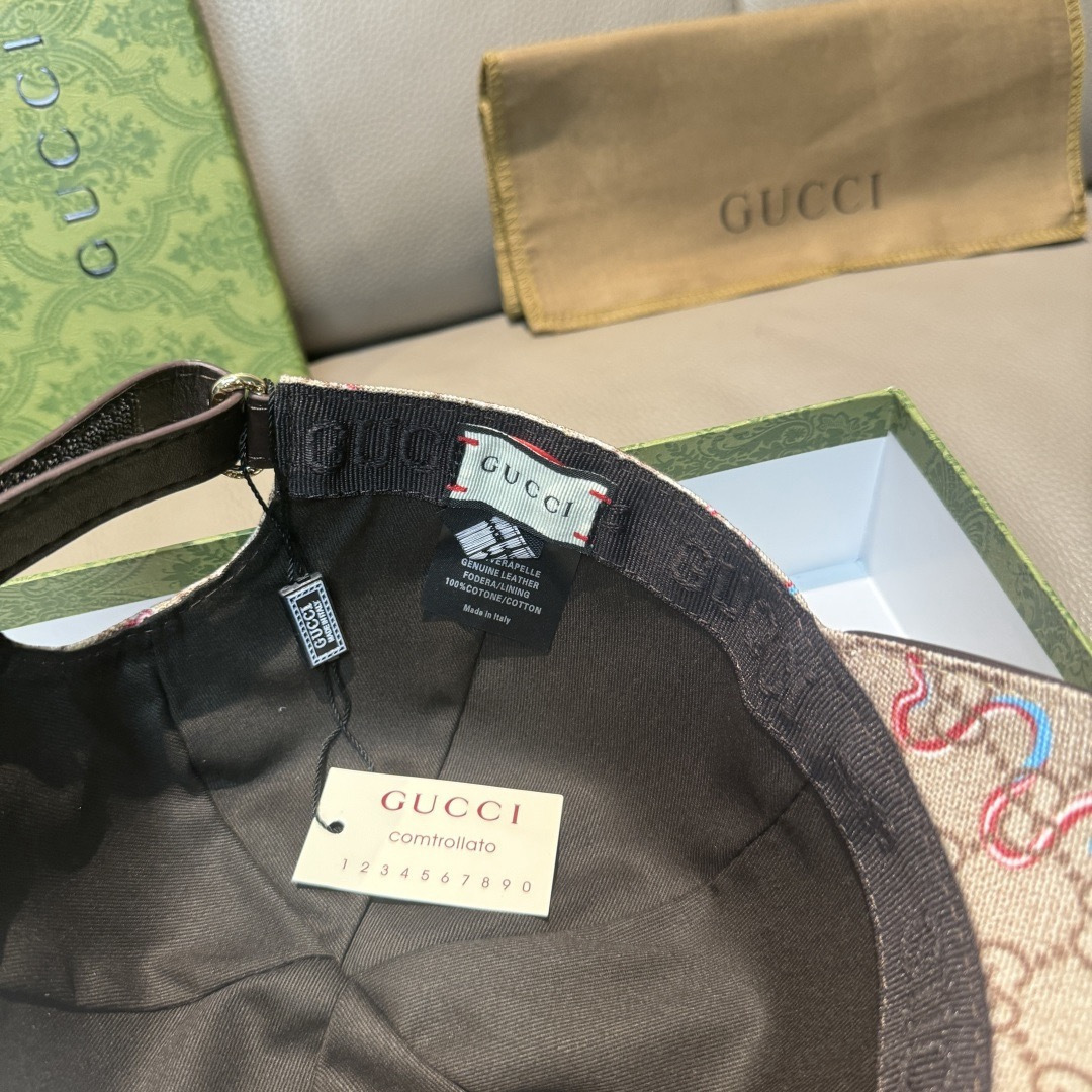 配包装布袋，Gucci古奇新款原单棒球帽， 蛇年限定款，狂蛇双G提花，专柜1:1开模订制，完美对花，原版