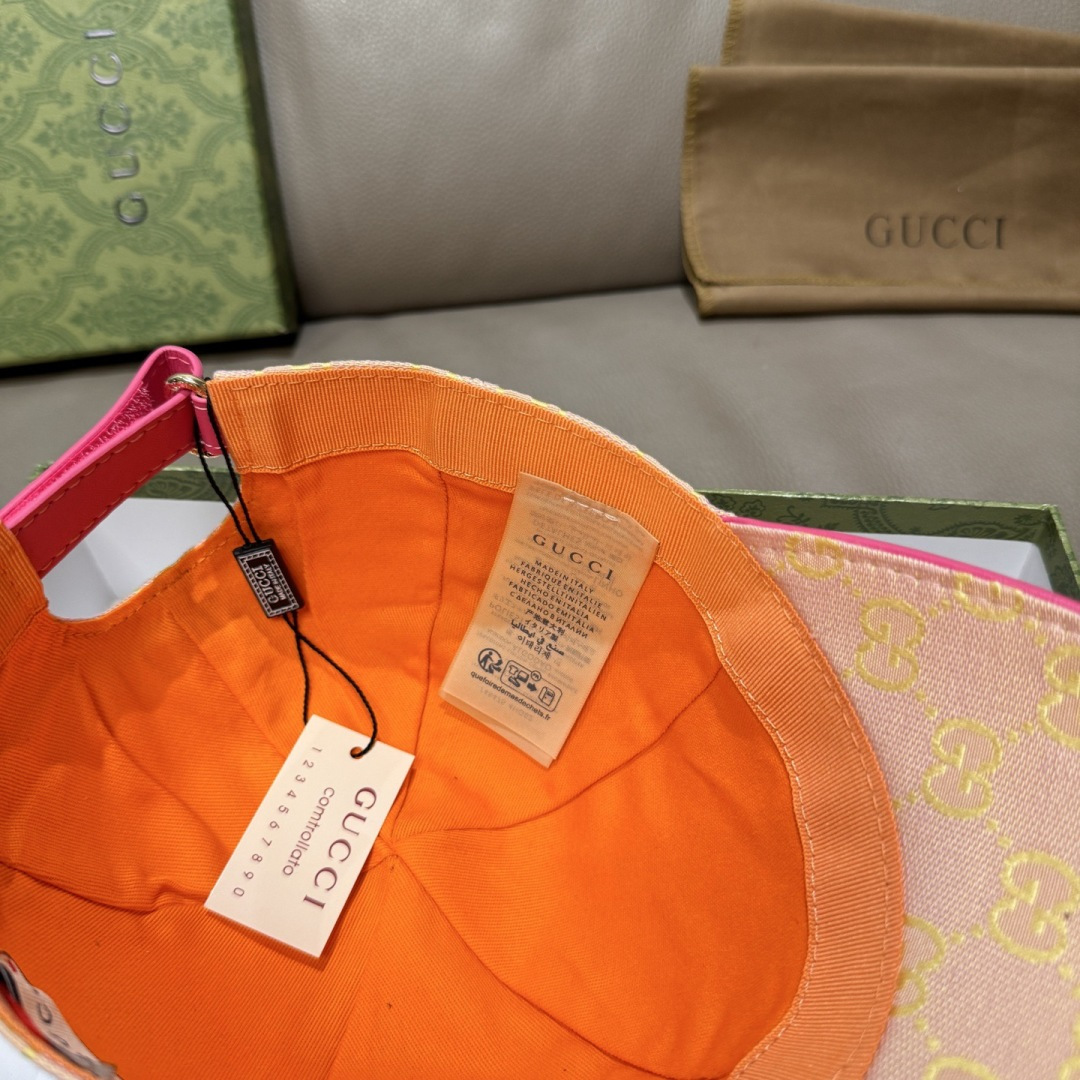 配包装布袋，Gucci(古奇)新款原单棒球帽， 金属小双G，专柜最新款，1:1开模订制，正版开模五金，原