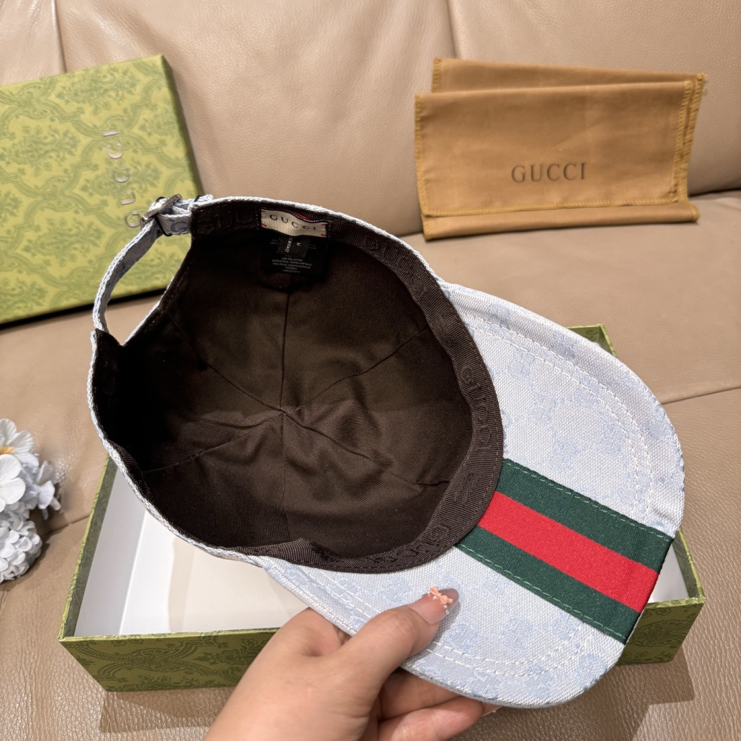 原单版本出货！配盒子布袋，Gucci(古奇)最新原单棒球帽，宽版织带。专柜1:1开模订制，最高版本，原版