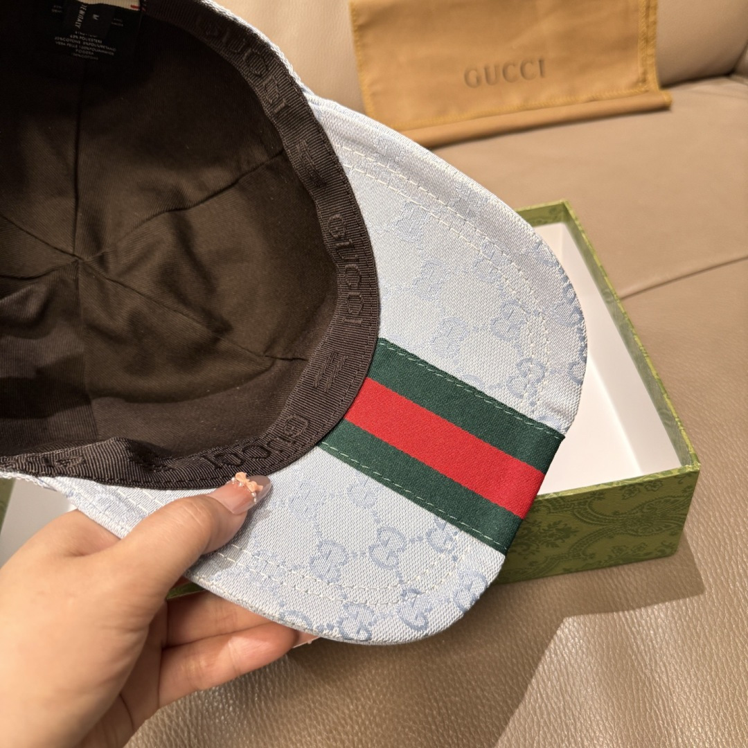 原单版本出货！配盒子布袋，Gucci(古奇)最新原单棒球帽，宽版织带。专柜1:1开模订制，最高版本，原版