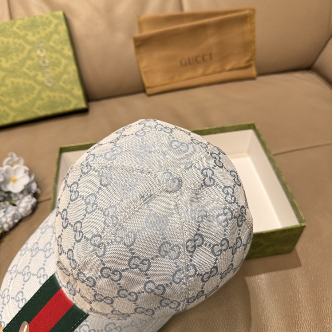原单版本出货！配盒子布袋，Gucci(古奇)最新原单棒球帽，宽版织带。专柜1:1开模订制，最高版本，原版