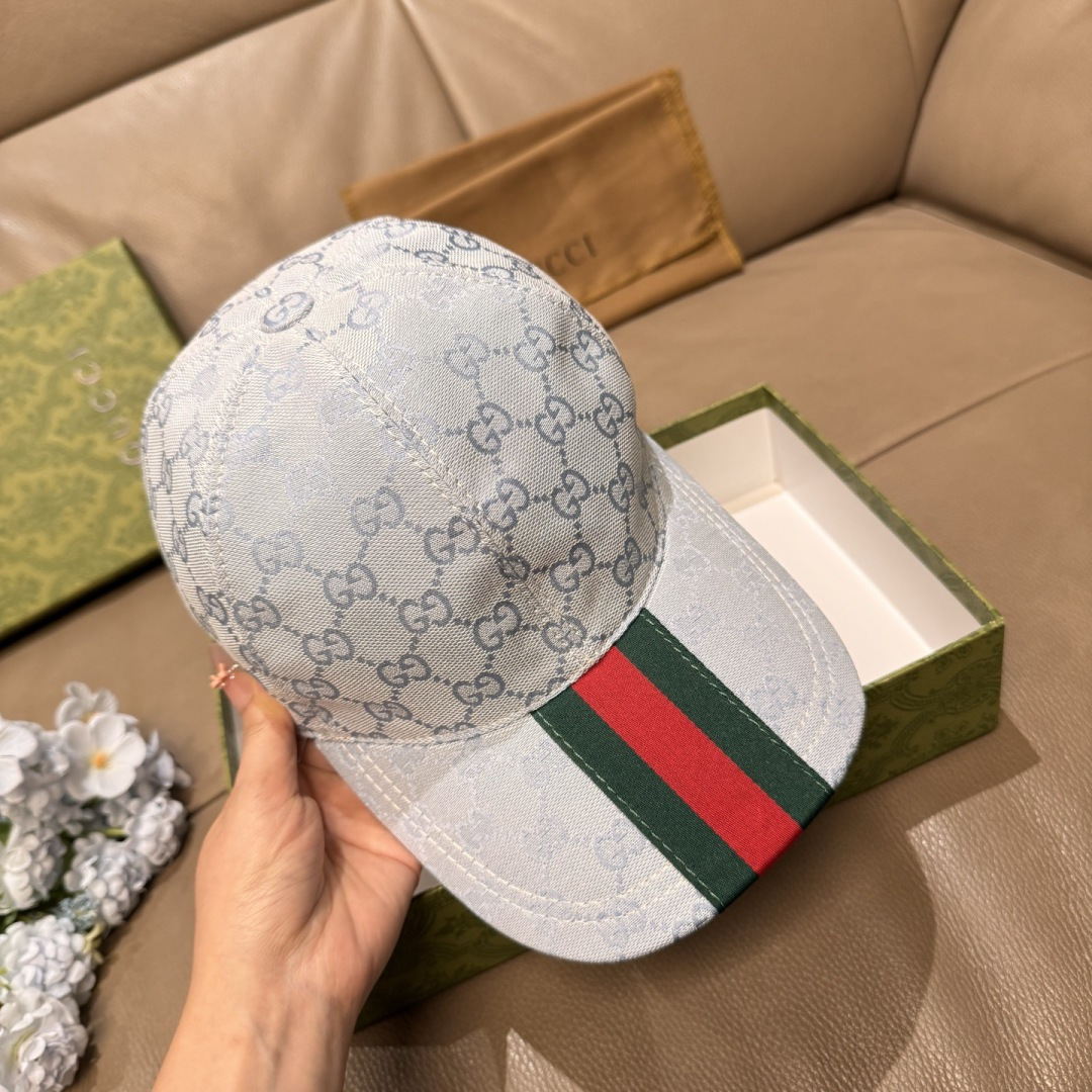 原单版本出货！配盒子布袋，Gucci(古奇)最新原单棒球帽，宽版织带。专柜1:1开模订制，最高版本，原版