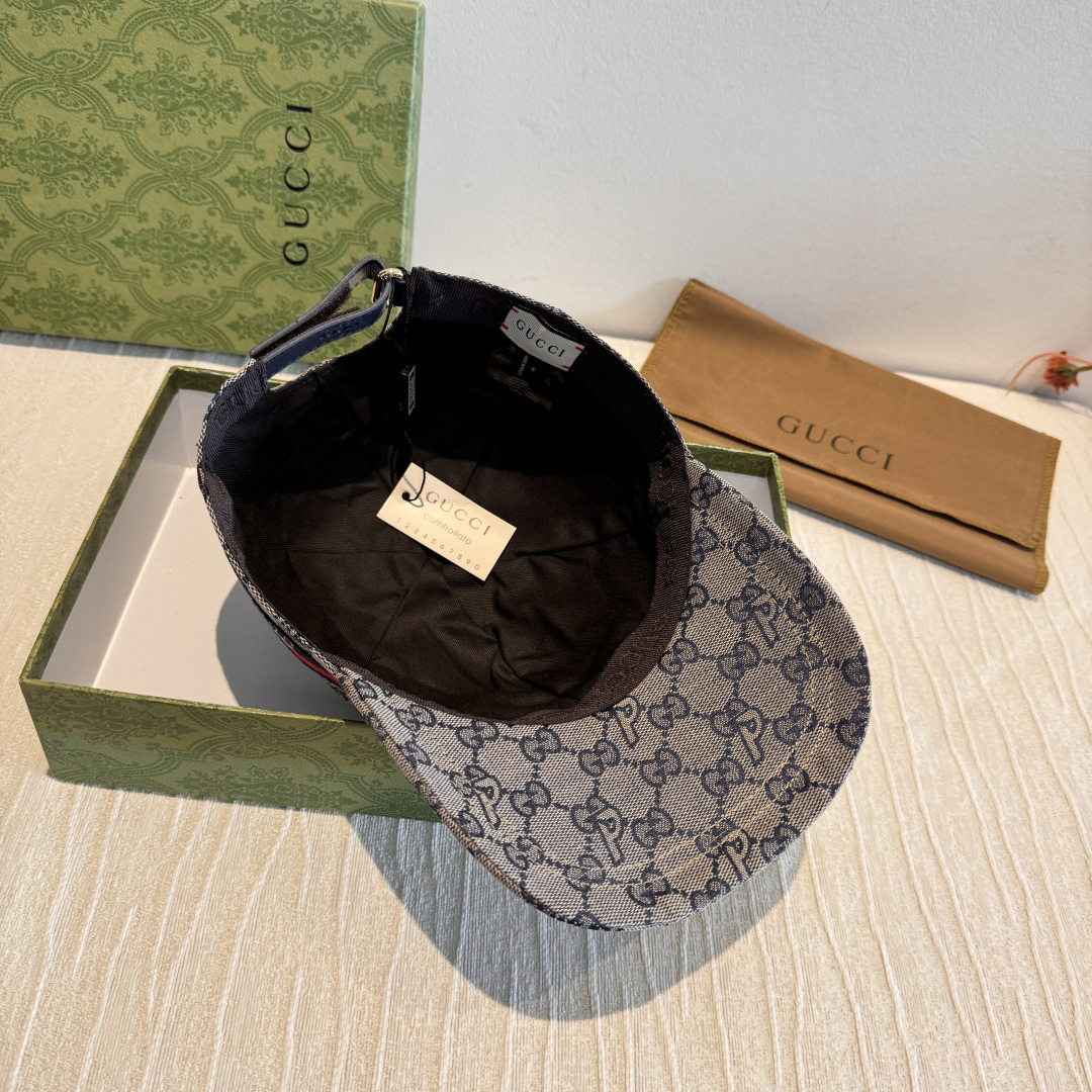 配盒子布袋，Palace&Gucci(古奇)最新合作款，原单棒球帽，1:1开模订制，细节可媲美专柜，原版