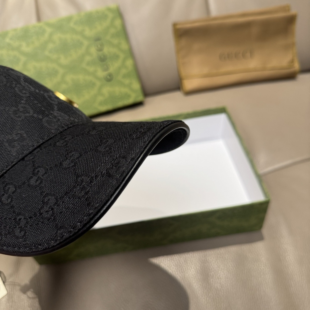 配包装布袋，Gucci(古奇)新款原单棒球帽， 金属双G，专柜最新款，1:1开模订制，正版开模五金，原版