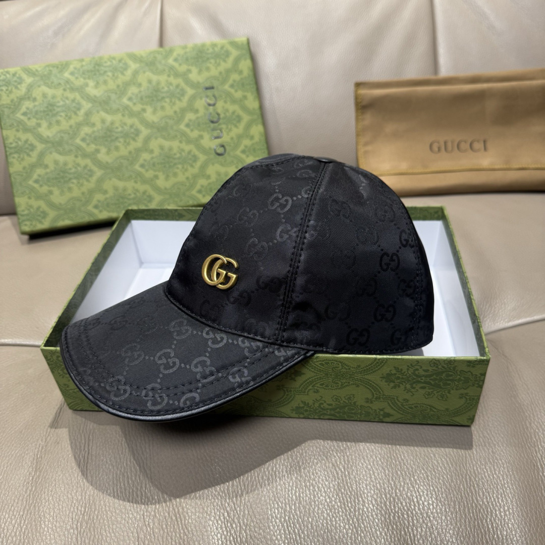 配包装布袋，Gucci(古奇)新款原单棒球帽， 金属双G，专柜最新款，1:1开模订制，正版开模五金，原版