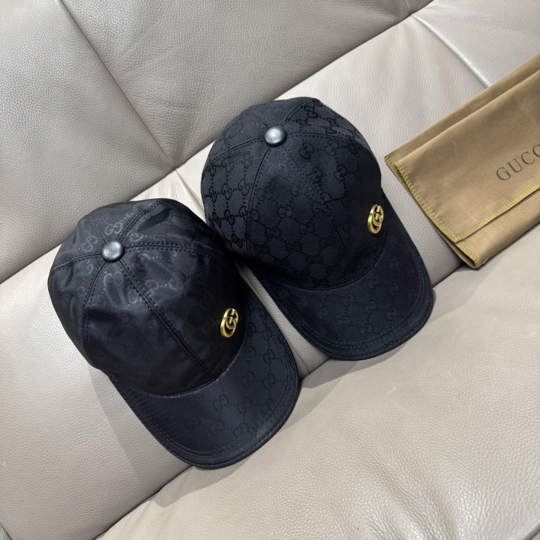 配包装布袋，Gucci(古奇)新款原单棒球帽， 金属双G，专柜最新款，1:1开模订制，正版开模五金，原版