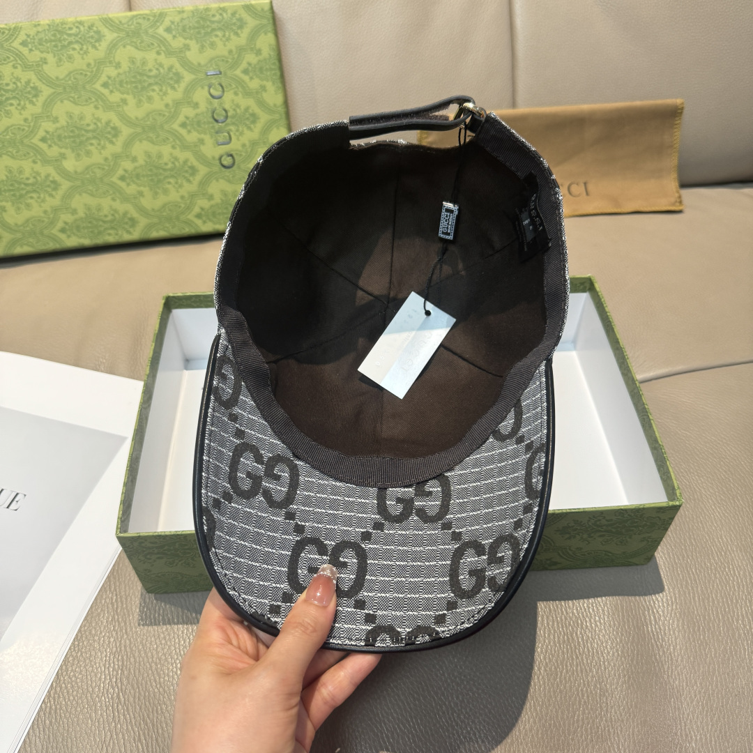 官网新款出货配包装布袋，Gucci古奇最新款原单棒球帽， 大双G，专柜1:1开模订制，完美对花，原版帆布