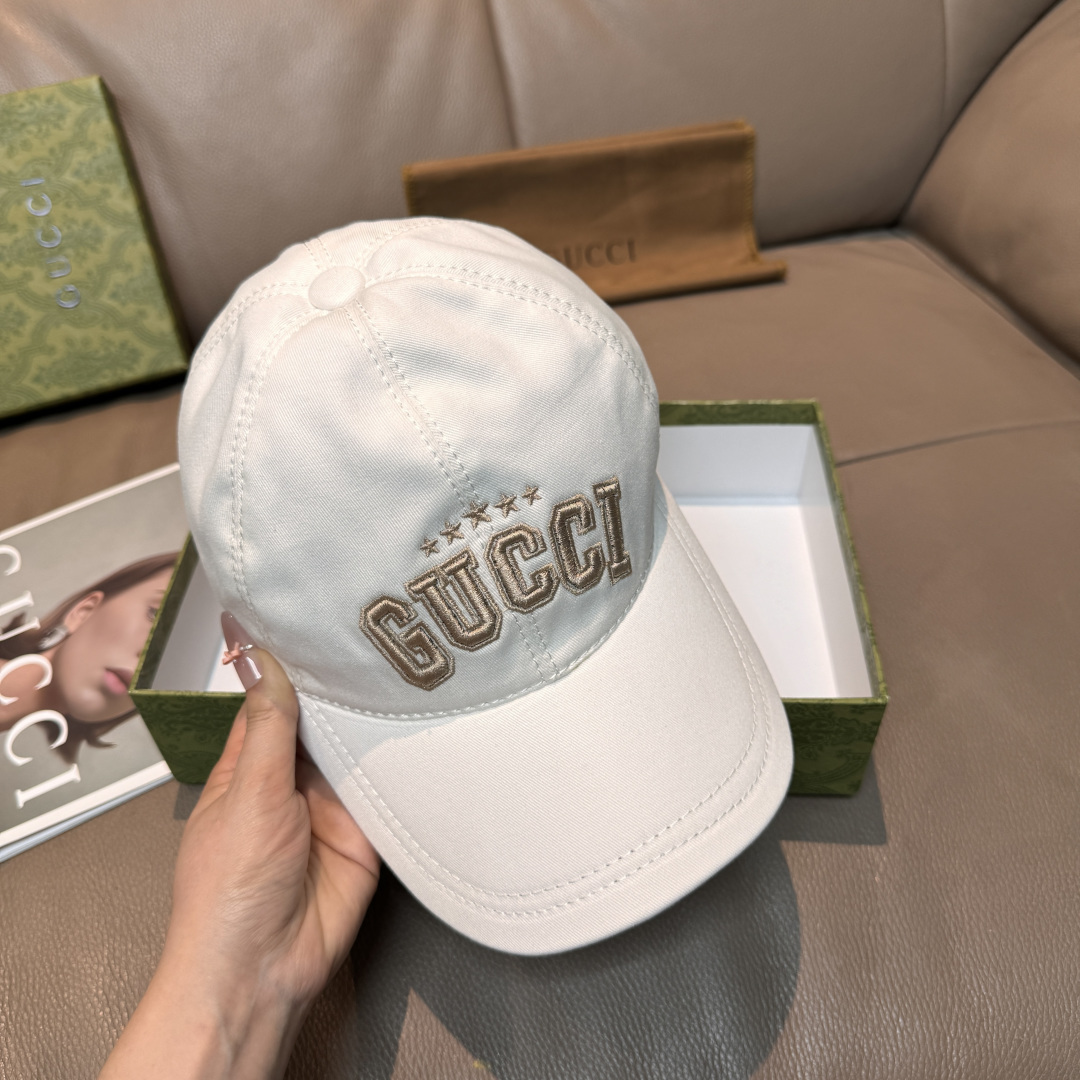 配盒子布袋，GUCCI古奇专柜新款原单棒球帽，1:1开模订制，立体刺绣，精致无暇！100%纯棉面料，原厂