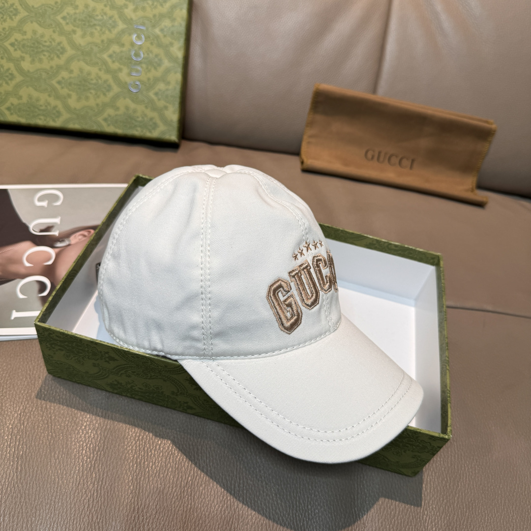 配盒子布袋，GUCCI古奇专柜新款原单棒球帽，1:1开模订制，立体刺绣，精致无暇！100%纯棉面料，原厂