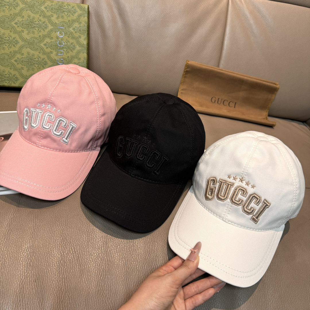 配盒子布袋，GUCCI古奇专柜新款原单棒球帽，1:1开模订制，立体刺绣，精致无暇！100%纯棉面料，原厂