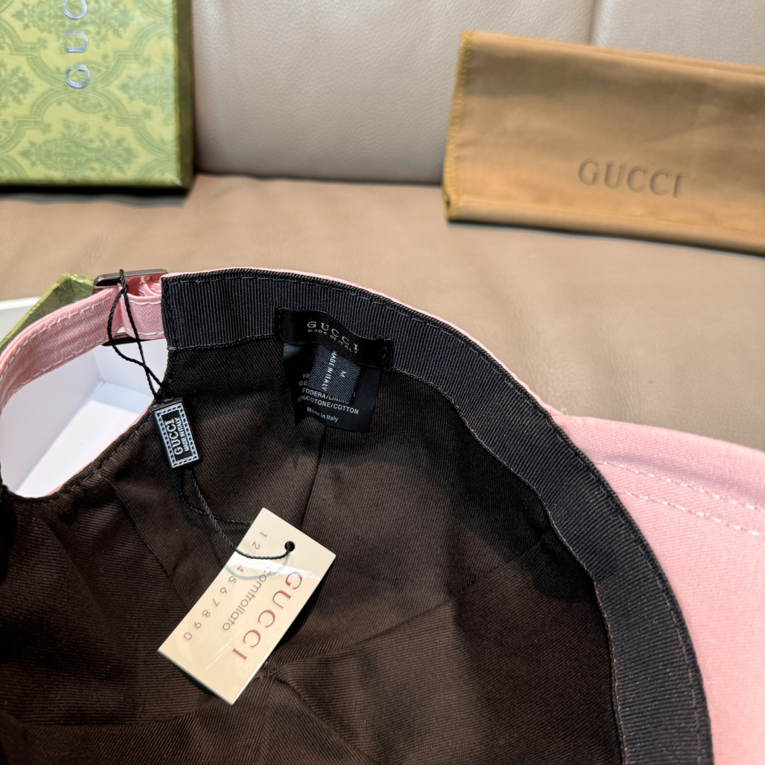 配盒子布袋，GUCCI古奇专柜新款原单棒球帽，1:1开模订制，立体刺绣，精致无暇！100%纯棉面料，原厂