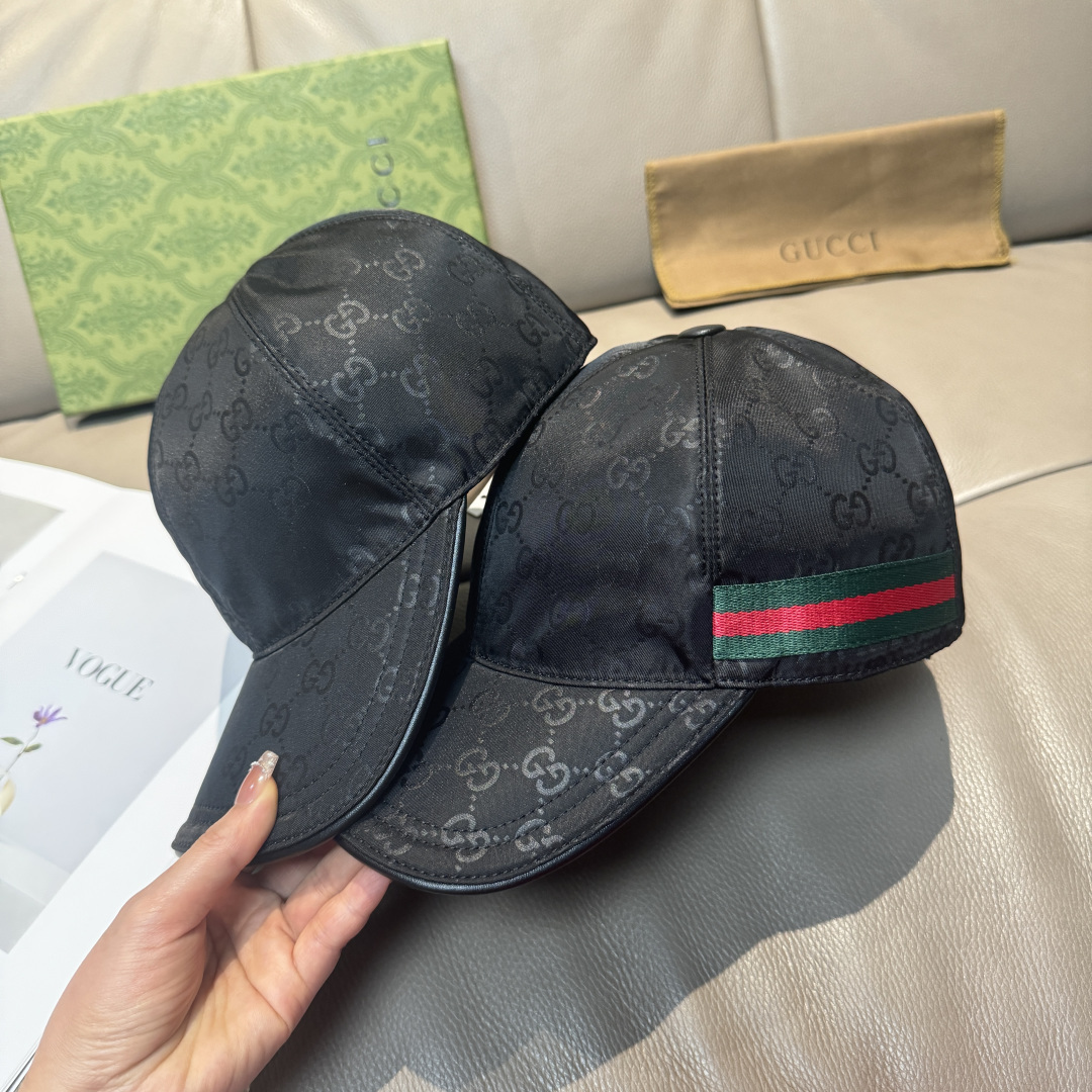 万年经典款！配盒子布袋，Gucci(古奇)经典原单棒球帽😍😍专柜1:1开模订制，最高版本，原版绸缎面料+