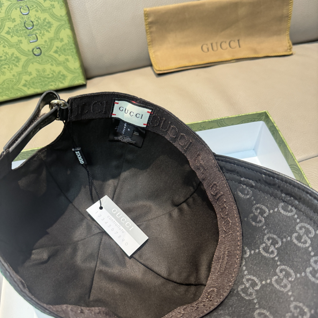 万年经典款！配盒子布袋，Gucci(古奇)经典原单棒球帽😍😍专柜1:1开模订制，最高版本，原版绸缎面料+