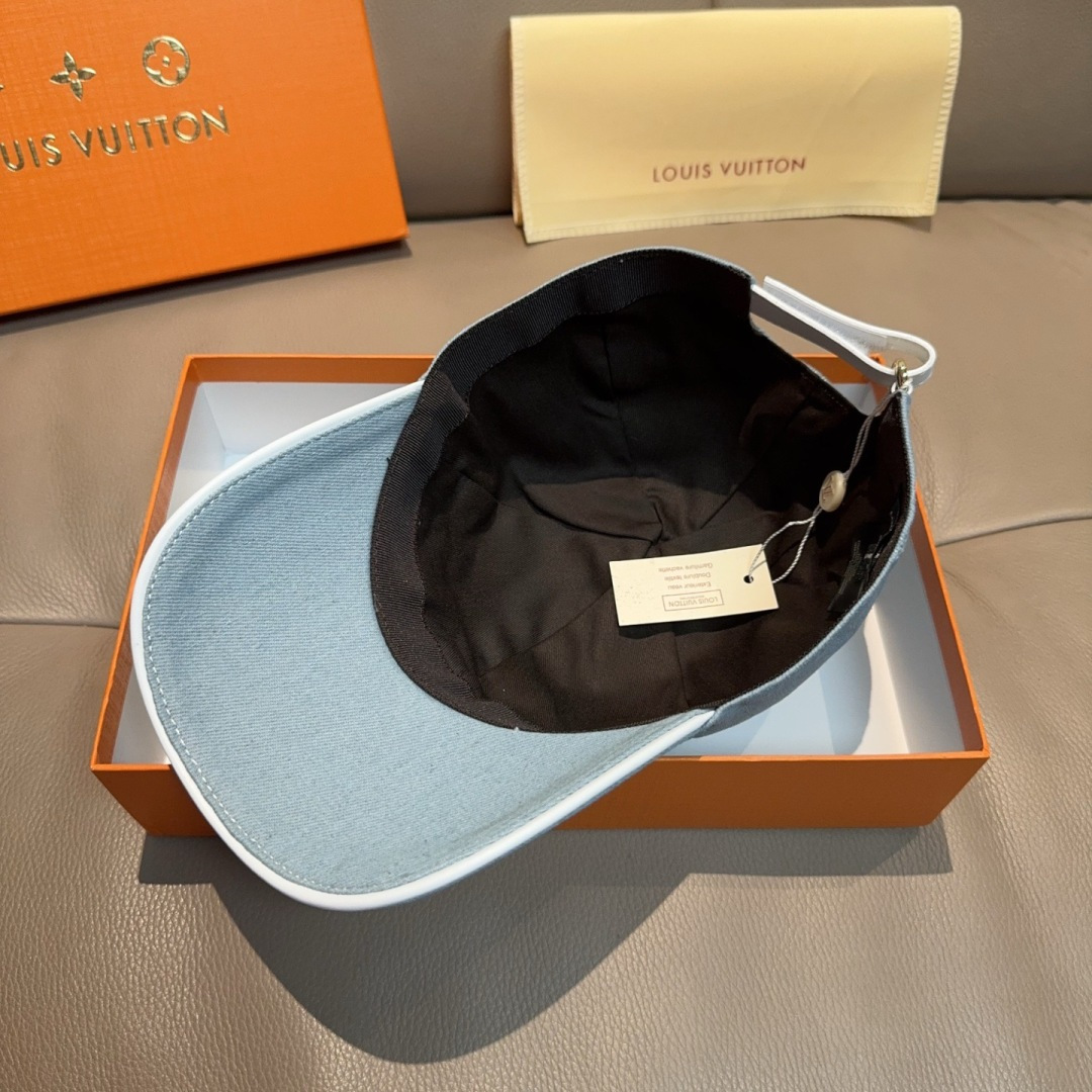 配盒子布袋，LV(路易威登)新款原单棒球帽，LV刺绣，专柜1:1开模订制，原版帆布面料+头层牛皮，精细刺