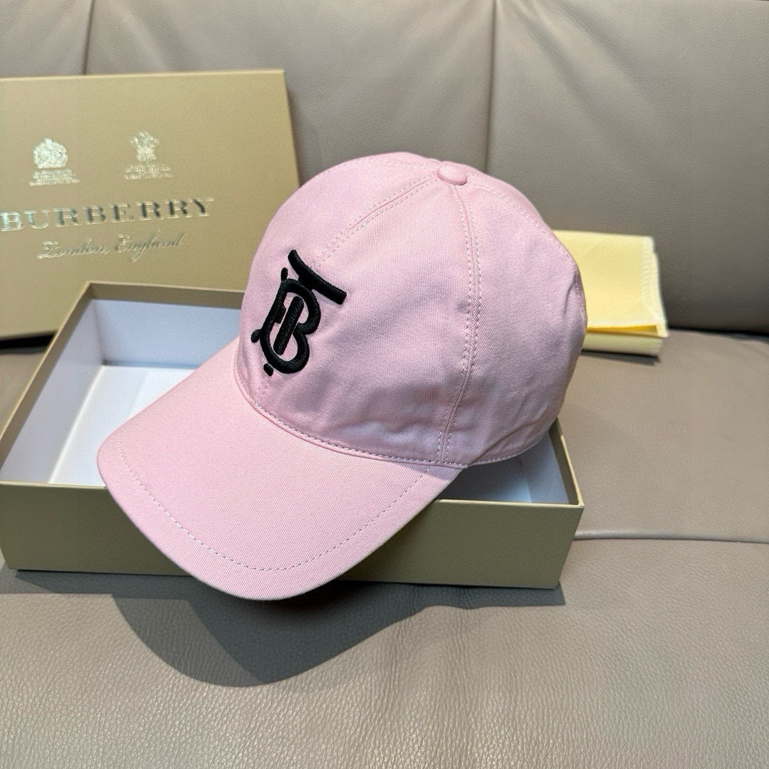 Burberry 配盒子布袋 Burberry（巴宝莉） 棒球帽 1:1开模订制 立体刺绣