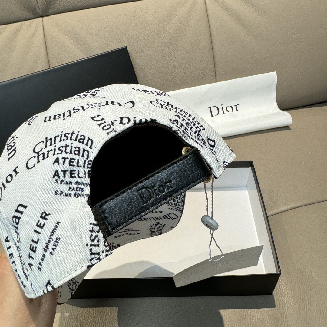 Dior 配盒子布袋 Dior(迪奥)新款 棒球帽 Christian Dior丝印 韵味十足