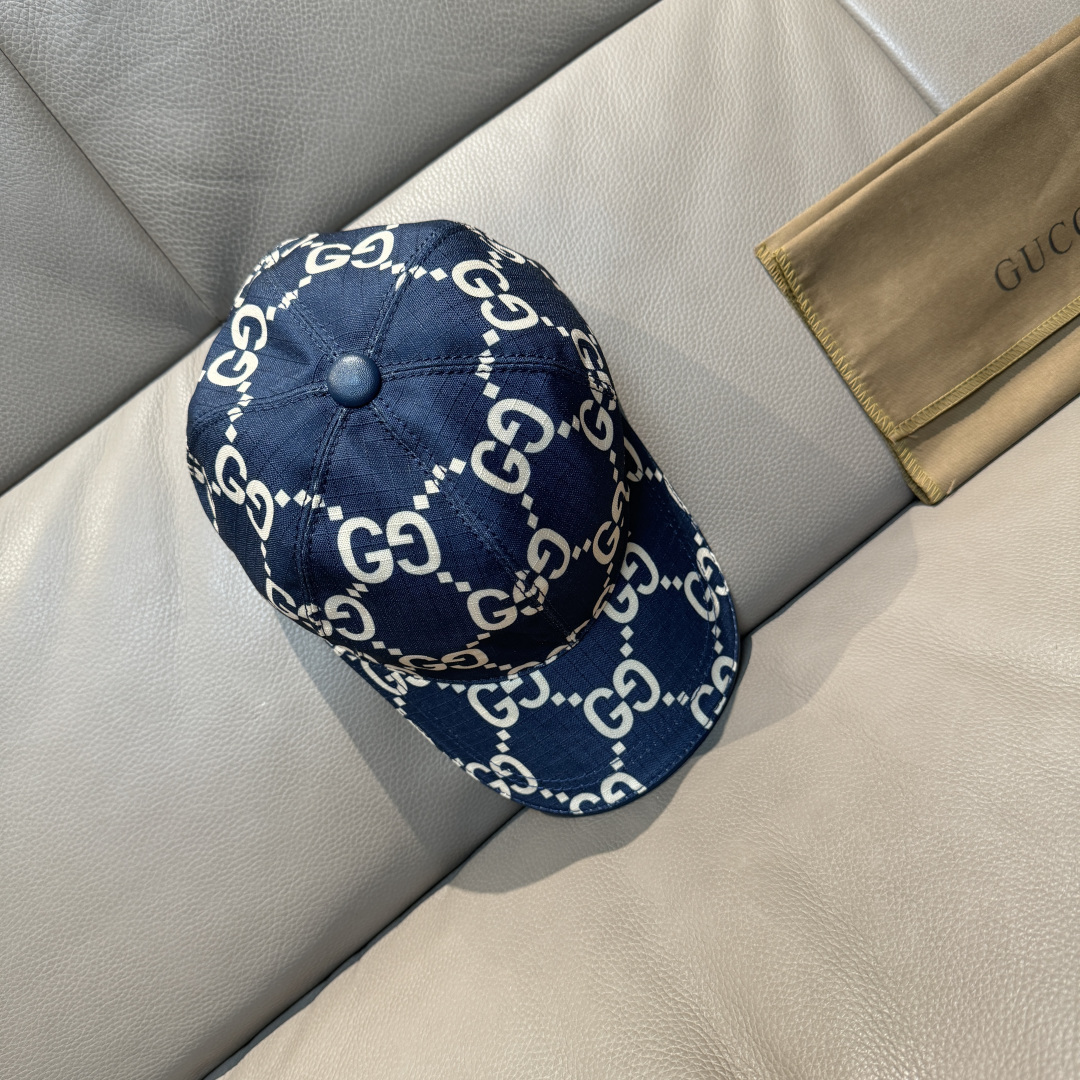 Gucci 配包装布袋 Gucci古奇最新款 棒球帽 大双G 1:1开模订制 完美对花