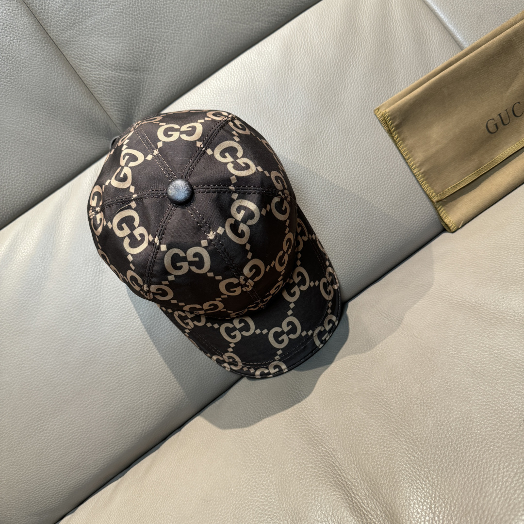 Gucci 配包装布袋 Gucci古奇最新款 棒球帽 大双G 1:1开模订制 完美对花