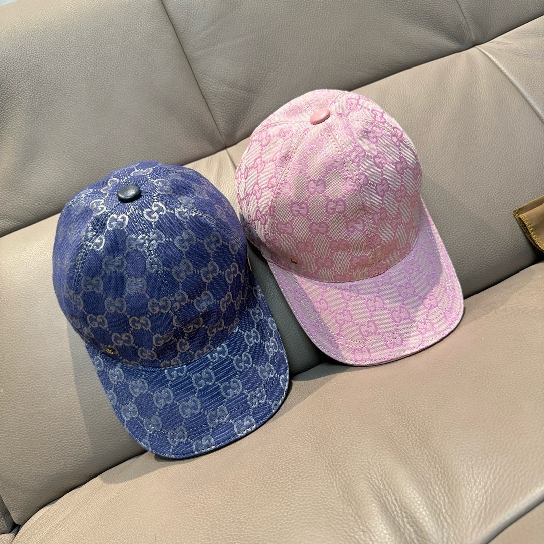 配包装布袋，Gucci(古奇)新款原单棒球帽， 金属小双G，专柜最新款，1:1开模订制，正版开模五金，原