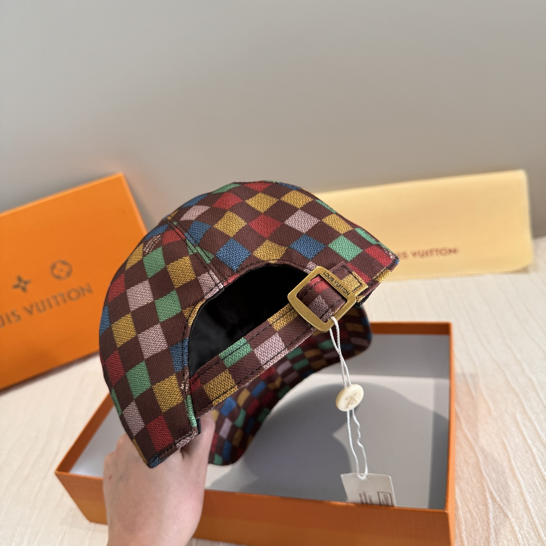 Louis Vuitton 配盒子布袋 LV(路易威登)新款 棒球帽 十三彩印花 1:1开模订制 牛仔布料