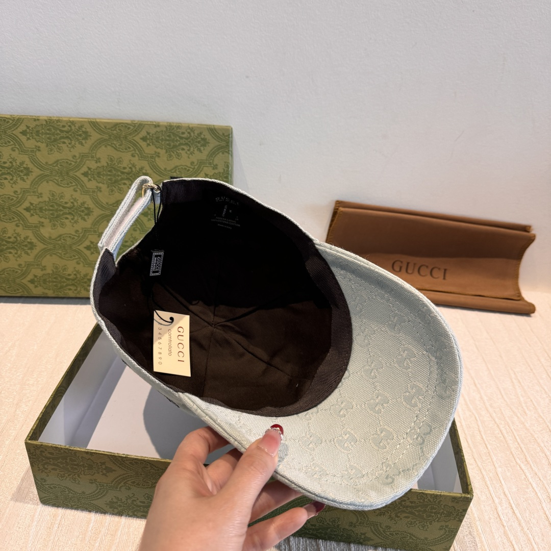配盒子布袋，Gucci(古奇)新款原单棒球帽，侧面大双G刺绣，1:1开模订制，重工刺绣，细节可媲美专柜，