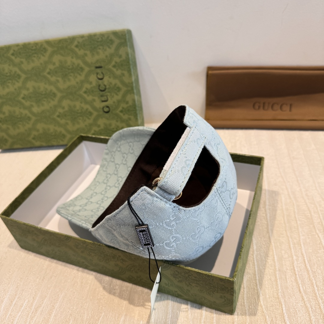 配盒子布袋，Gucci(古奇)新款原单棒球帽，侧面大双G刺绣，1:1开模订制，重工刺绣，细节可媲美专柜，
