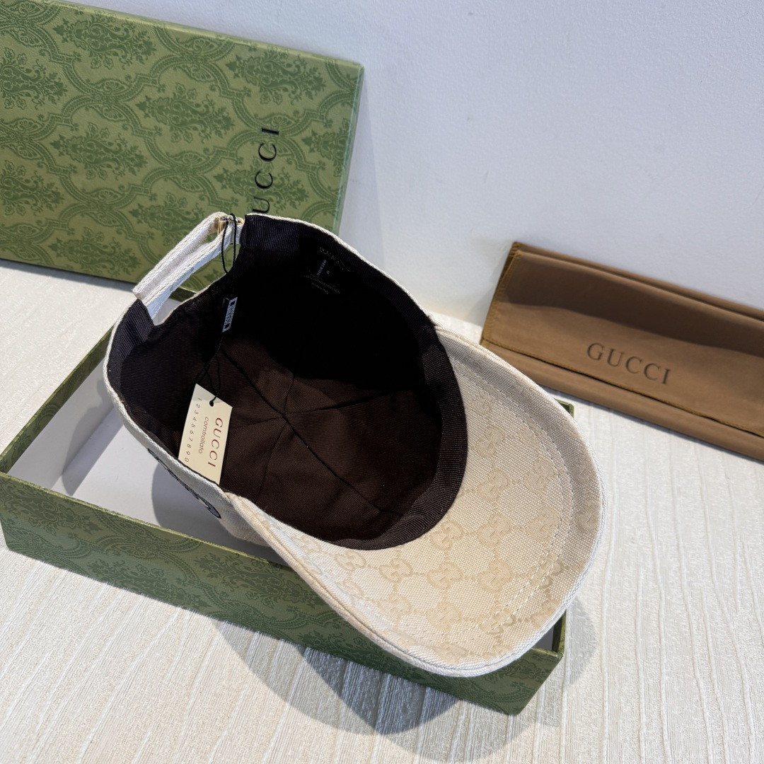 配盒子布袋，Gucci(古奇)新款原单棒球帽，侧面大双G刺绣，1:1开模订制，重工刺绣，细节可媲美专柜，