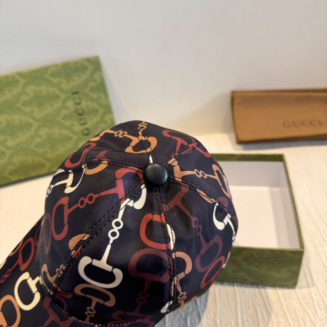 配包装布袋，Guc*i古奇新款原单棒球帽，马衔扣棒球帽，专柜1:1开模订制，原版素缎面料+纯棉里衬，轻盈