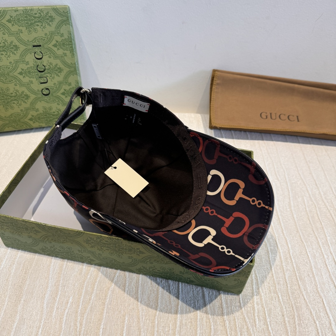 配包装布袋，Guc*i古奇新款原单棒球帽，马衔扣棒球帽，专柜1:1开模订制，原版素缎面料+纯棉里衬，轻盈