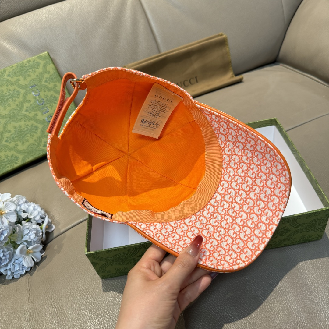 配包装布袋，Gucci(古奇)新款原单棒球帽， 金属小双G，专柜最新款，1:1开模订制，正版开模五金，原