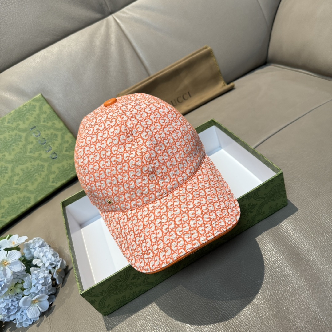 配包装布袋，Gucci(古奇)新款原单棒球帽， 金属小双G，专柜最新款，1:1开模订制，正版开模五金，原