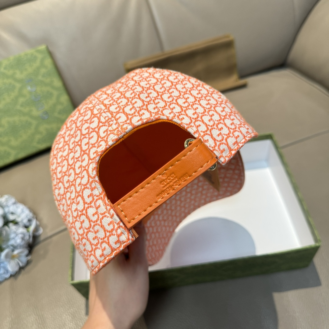 配包装布袋，Gucci(古奇)新款原单棒球帽， 金属小双G，专柜最新款，1:1开模订制，正版开模五金，原