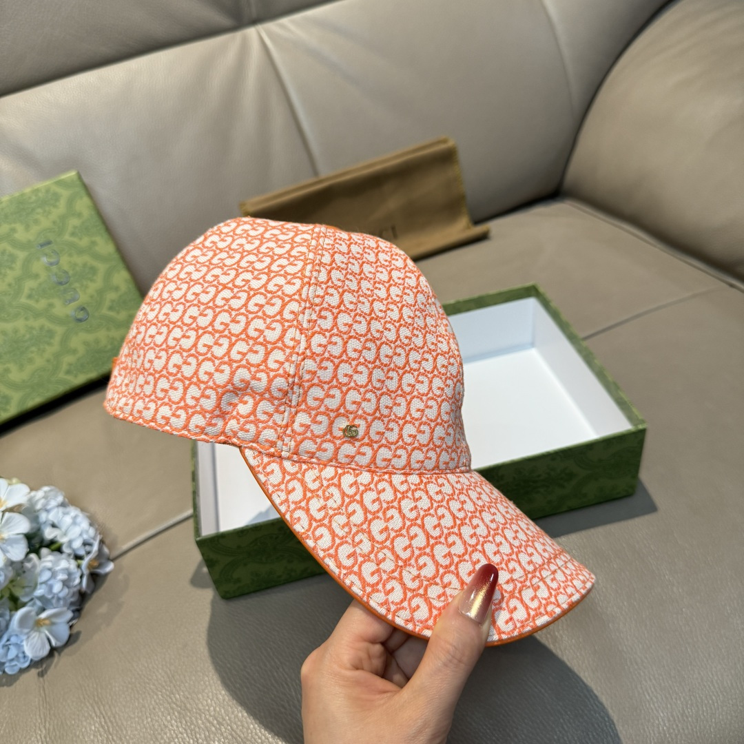 配包装布袋，Gucci(古奇)新款原单棒球帽， 金属小双G，专柜最新款，1:1开模订制，正版开模五金，原