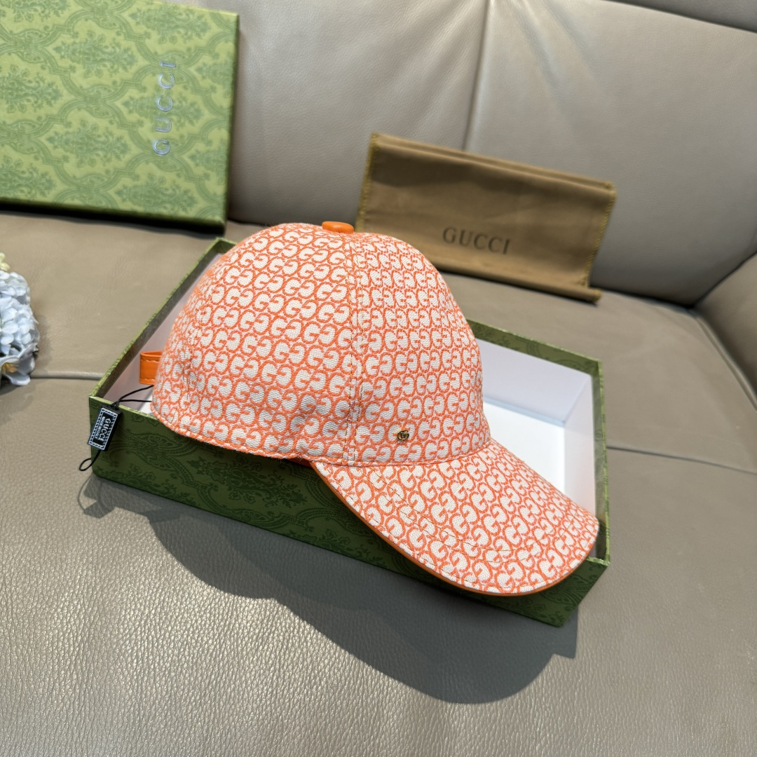 配包装布袋，Gucci(古奇)新款原单棒球帽， 金属小双G，专柜最新款，1:1开模订制，正版开模五金，原