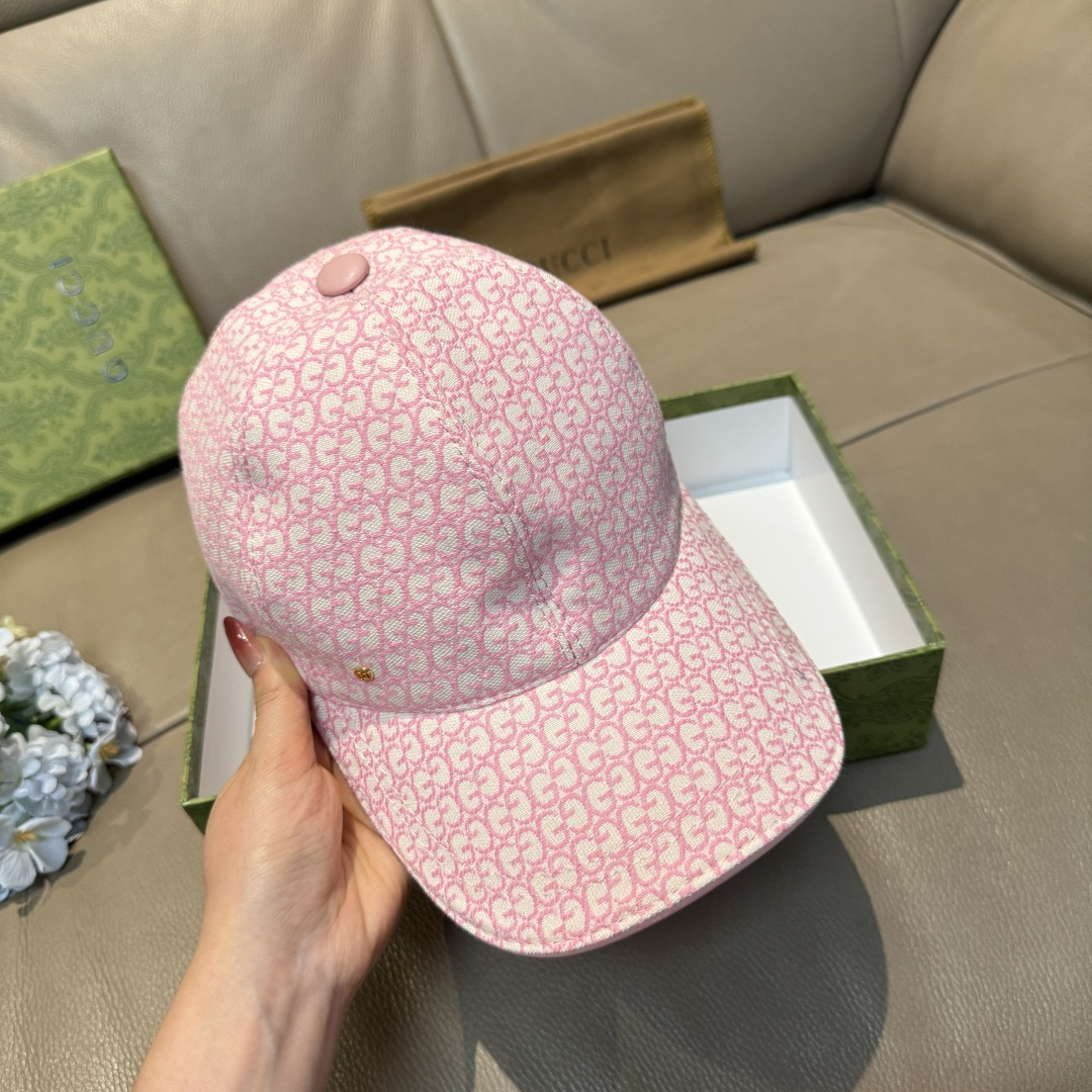 配包装布袋，Gucci(古奇)新款原单棒球帽， 金属小双G，专柜最新款，1:1开模订制，正版开模五金，原