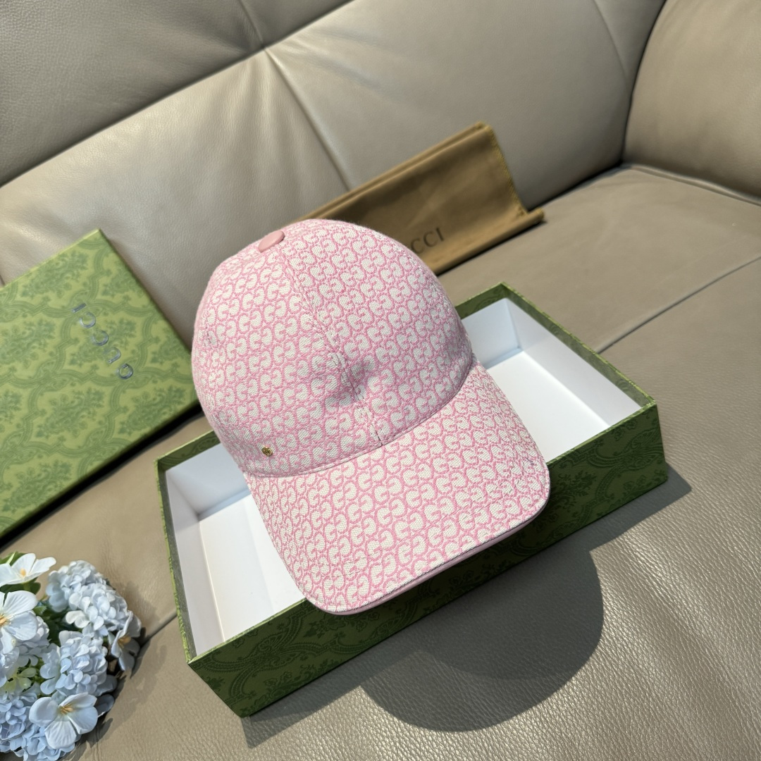 配包装布袋，Gucci(古奇)新款原单棒球帽， 金属小双G，专柜最新款，1:1开模订制，正版开模五金，原