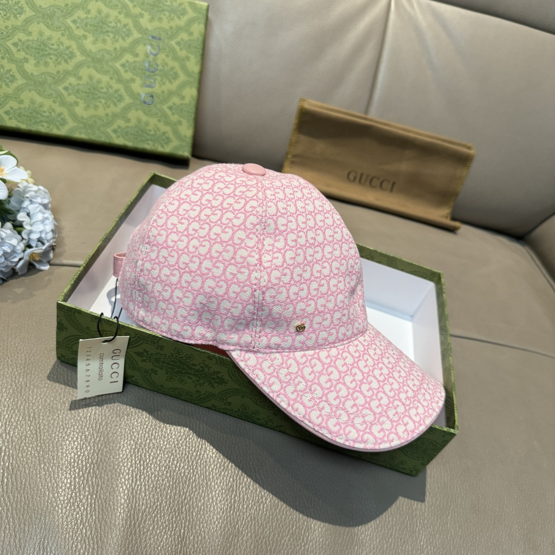 配包装布袋，Gucci(古奇)新款原单棒球帽， 金属小双G，专柜最新款，1:1开模订制，正版开模五金，原