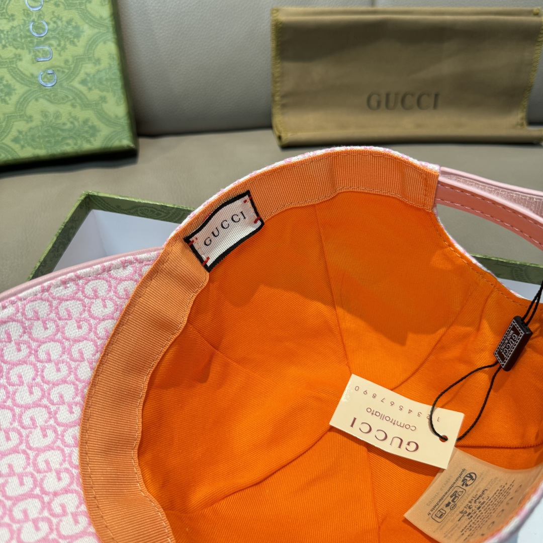 配包装布袋，Gucci(古奇)新款原单棒球帽， 金属小双G，专柜最新款，1:1开模订制，正版开模五金，原