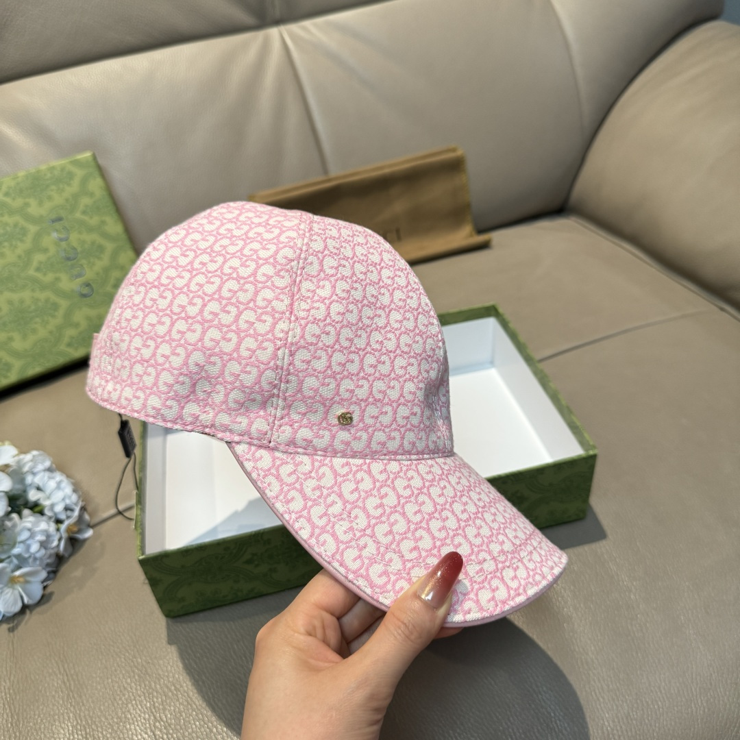 配包装布袋，Gucci(古奇)新款原单棒球帽， 金属小双G，专柜最新款，1:1开模订制，正版开模五金，原