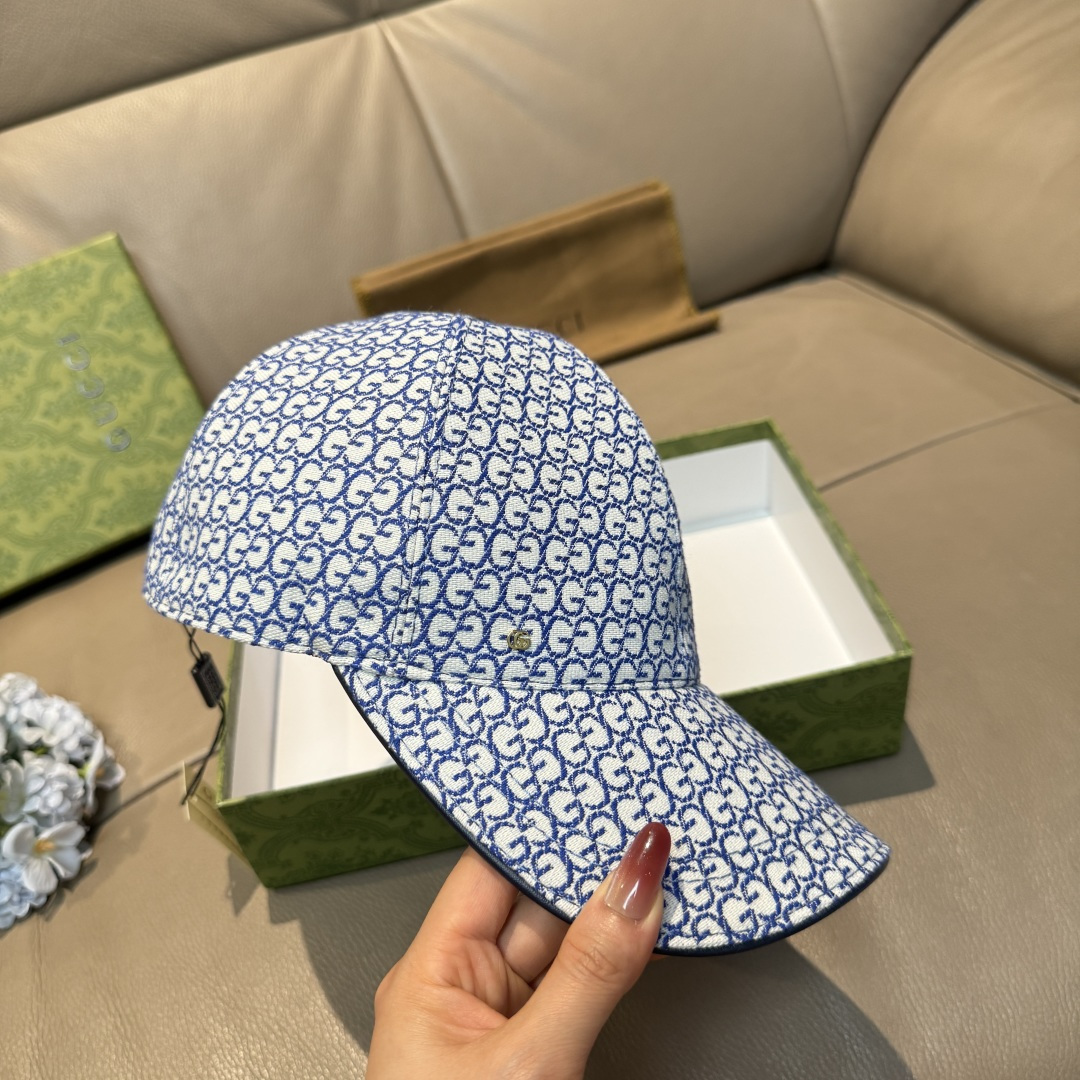 配包装布袋，Gucci(古奇)新款原单棒球帽， 金属小双G，专柜最新款，1:1开模订制，正版开模五金，原