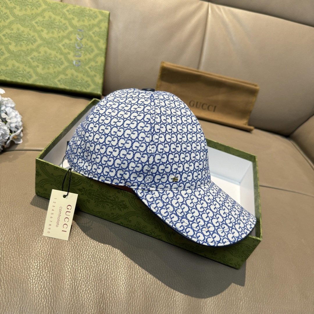 配包装布袋，Gucci(古奇)新款原单棒球帽， 金属小双G，专柜最新款，1:1开模订制，正版开模五金，原