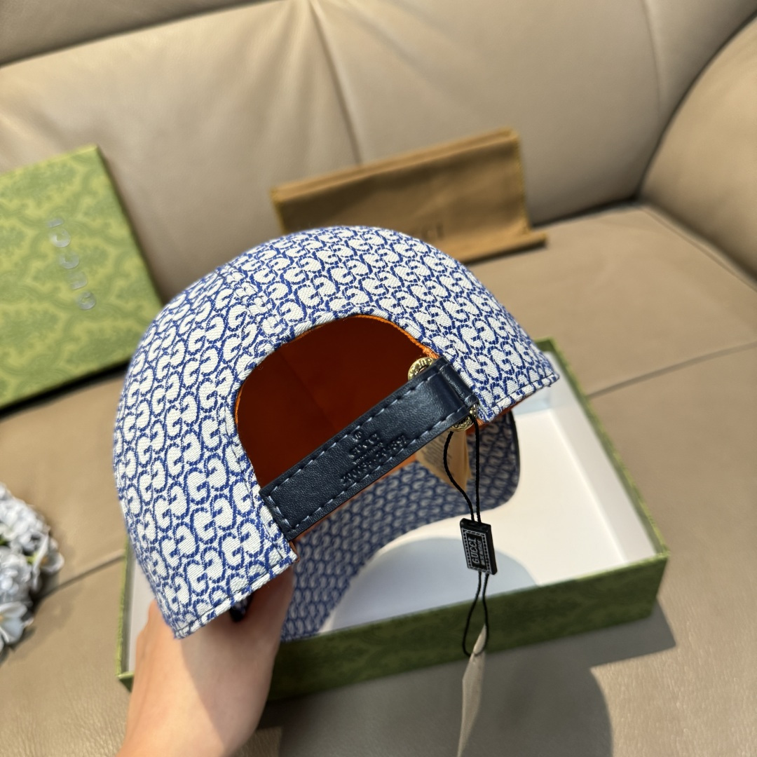 配包装布袋，Gucci(古奇)新款原单棒球帽， 金属小双G，专柜最新款，1:1开模订制，正版开模五金，原