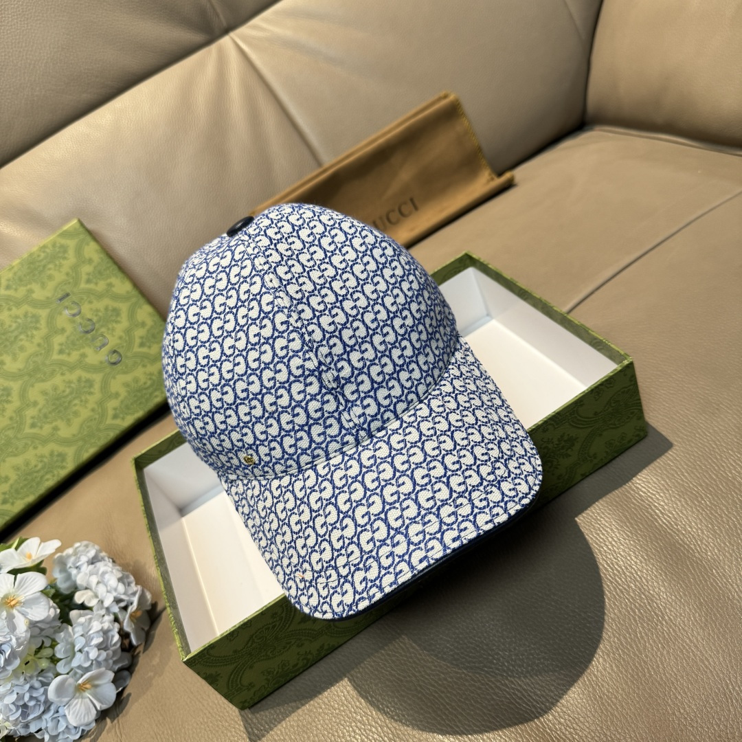 配包装布袋，Gucci(古奇)新款原单棒球帽， 金属小双G，专柜最新款，1:1开模订制，正版开模五金，原