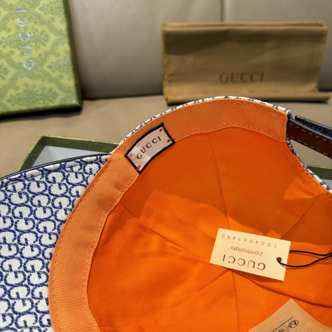 配包装布袋，Gucci(古奇)新款原单棒球帽， 金属小双G，专柜最新款，1:1开模订制，正版开模五金，原
