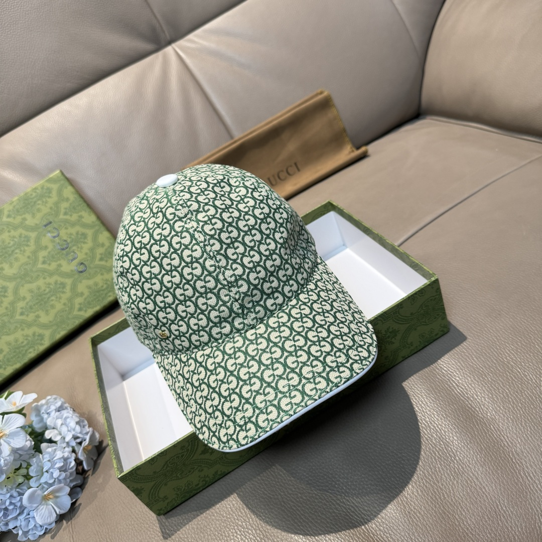 配包装布袋，Gucci(古奇)新款原单棒球帽， 金属小双G，专柜最新款，1:1开模订制，正版开模五金，原