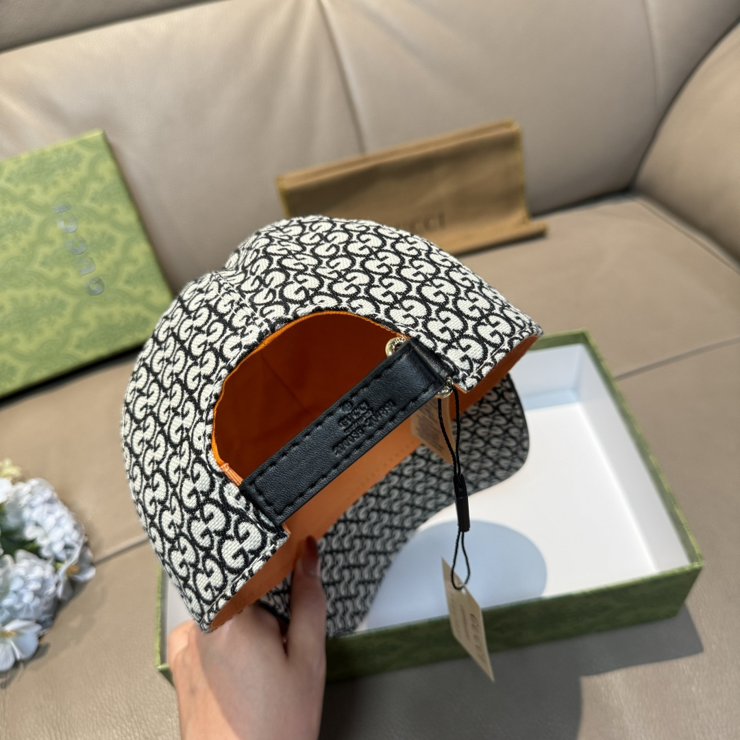 配包装布袋，Gucci(古奇)新款原单棒球帽， 金属小双G，专柜最新款，1:1开模订制，正版开模五金，原