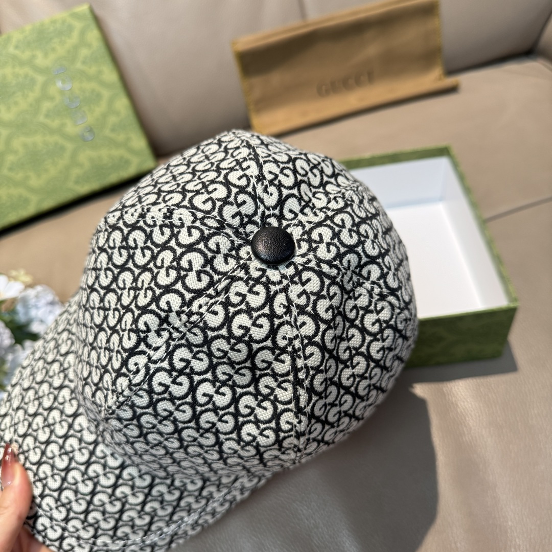 配包装布袋，Gucci(古奇)新款原单棒球帽， 金属小双G，专柜最新款，1:1开模订制，正版开模五金，原